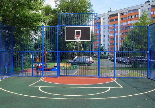 Забор Protect для баскетбольной площадки в Нефтекамске